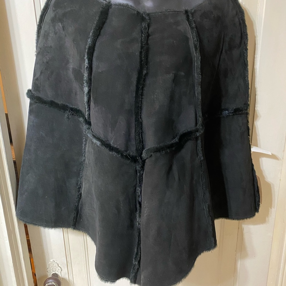 NEW!!! Authentic UGG black Suede poncho